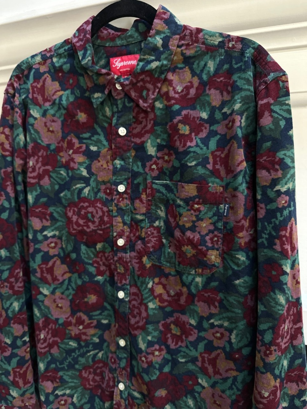 Supreme Corduroy Floral Button Down - Picture 3 of 4